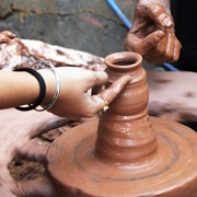 Potters at work